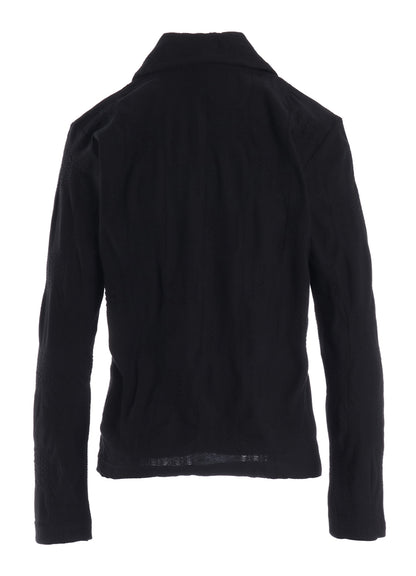 BLOCK TUCK JQ 5-BUTTON CARDIGAN