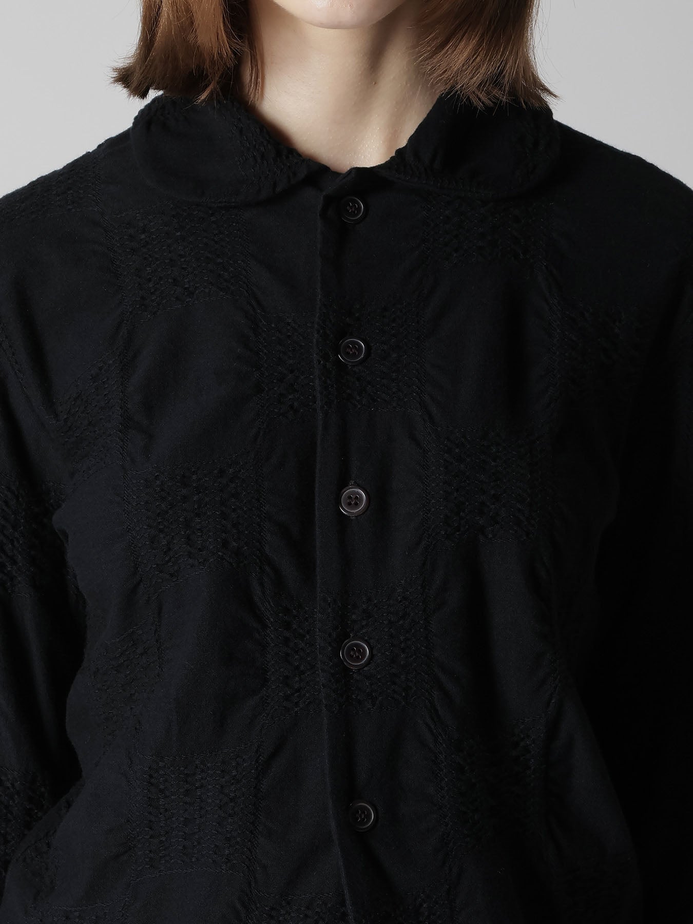 BLOCK TUCK JQ 5-BUTTON CARDIGAN