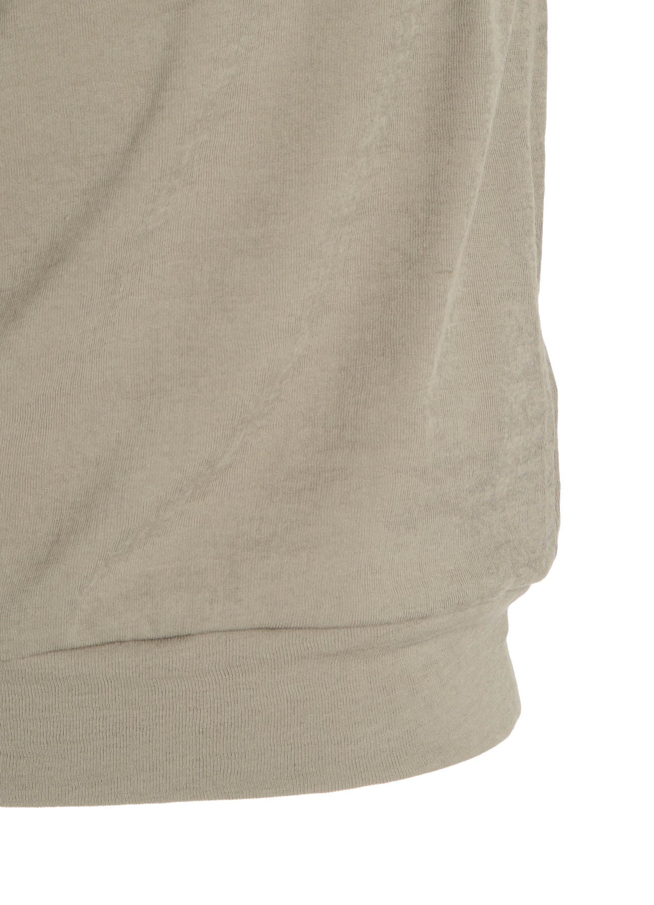 COTTON GAUZE FRAISE DRAPE TIE SLEEVELESS TEE