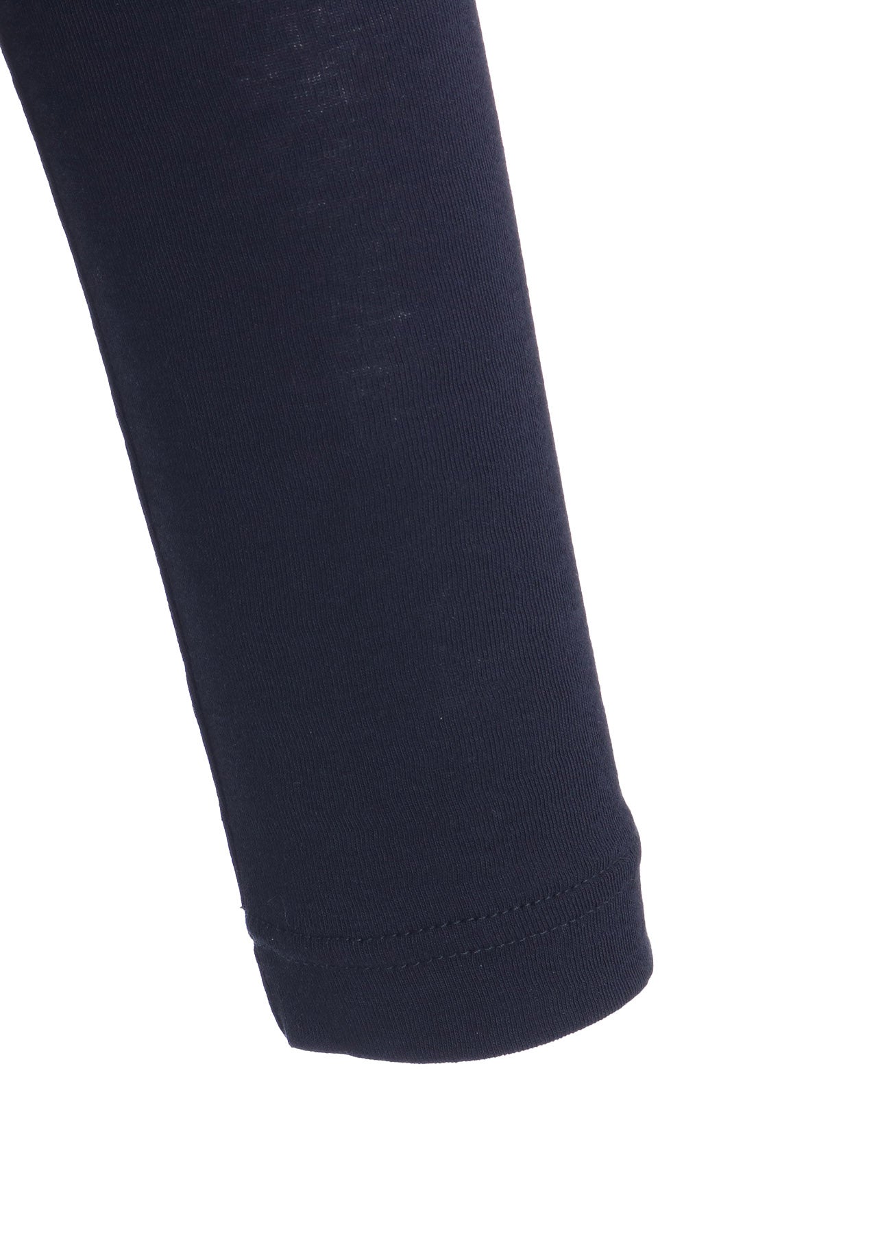 COTTON GAUZE FRAISE ROUND NECK LONG SLEEVE TEE