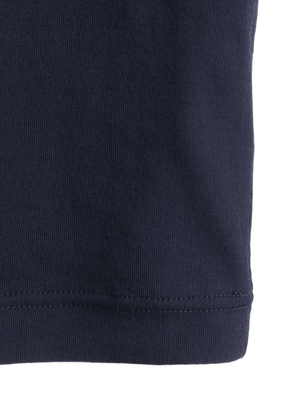 COTTON GAUZE FRAISE ROUND NECK LONG SLEEVE TEE