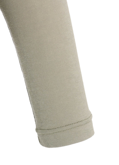 COTTON GAUZE FRAISE HIGHNECK LONG SLEEVE TEE