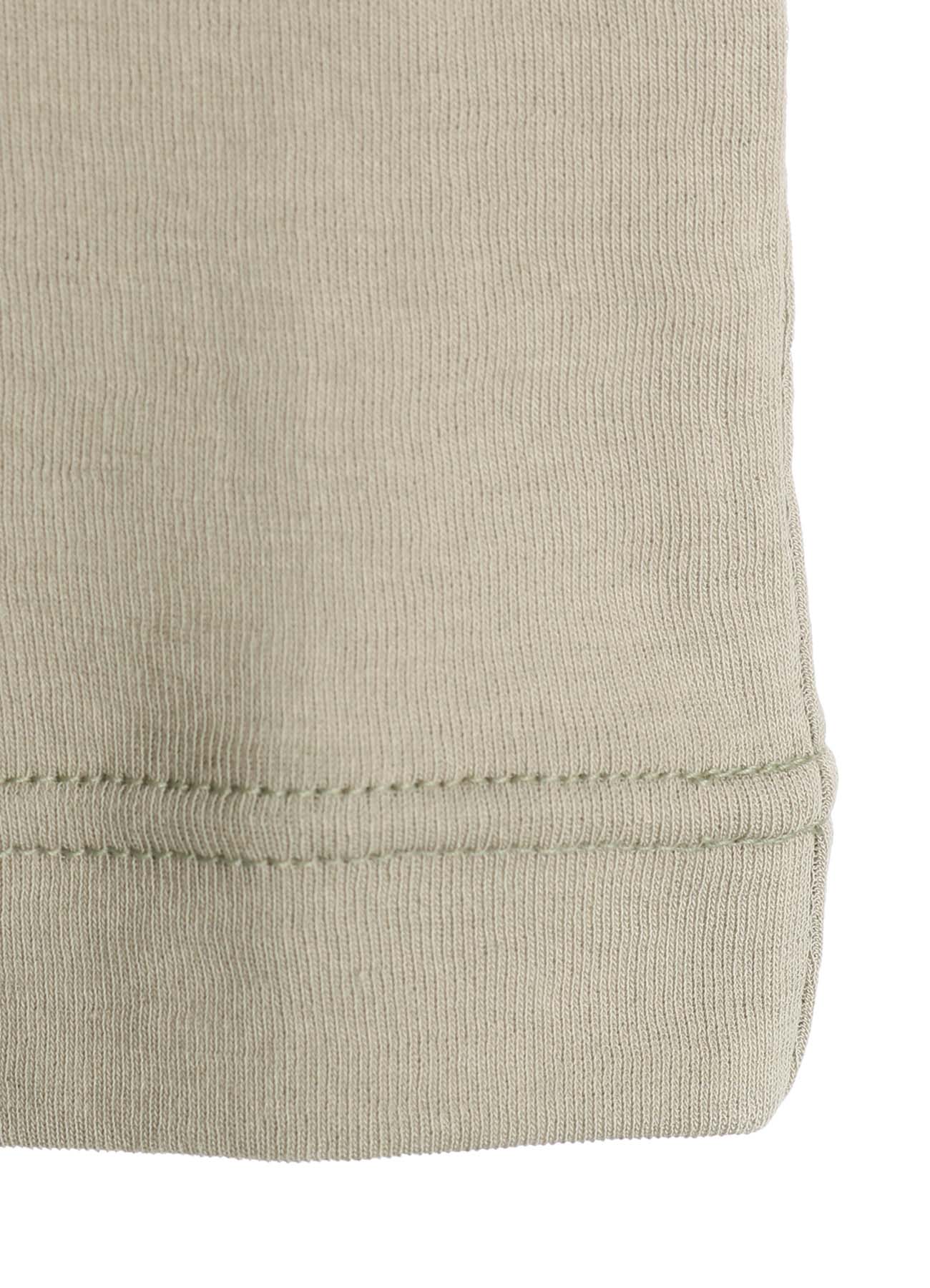 COTTON GAUZE FRAISE HIGHNECK LONG SLEEVE TEE