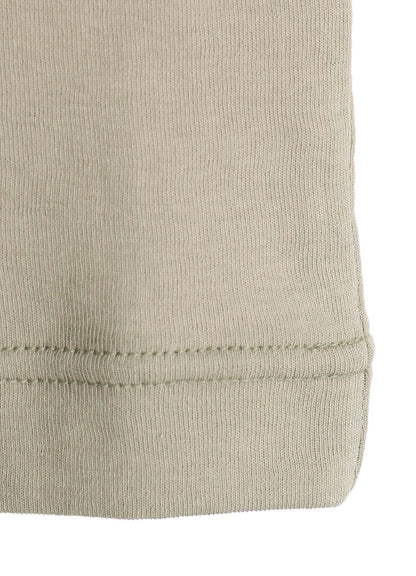 COTTON GAUZE FRAISE HIGHNECK LONG SLEEVE TEE