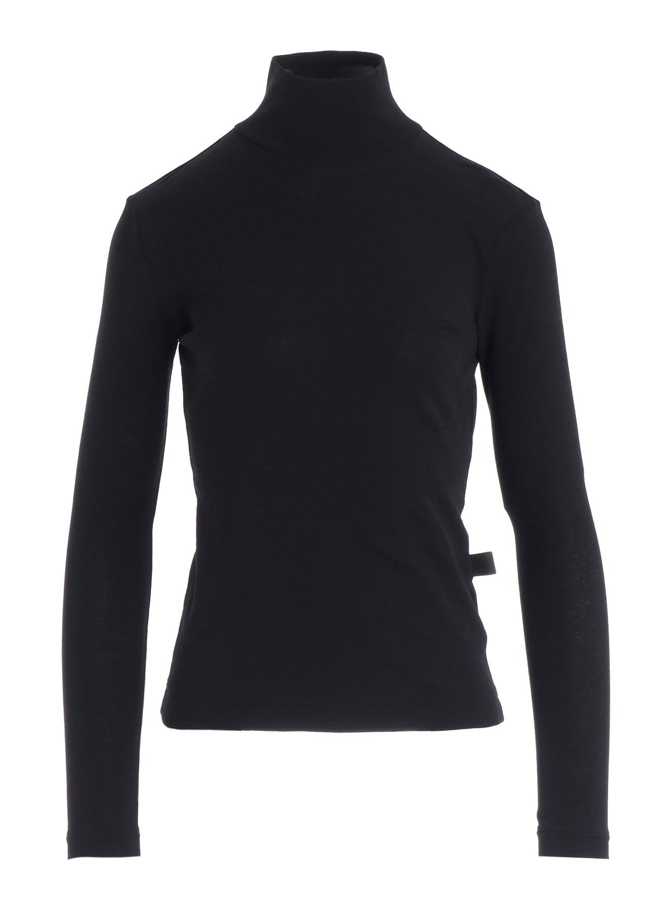 COTTON GAUZE FRAISE HIGHNECK LONG SLEEVE TEE