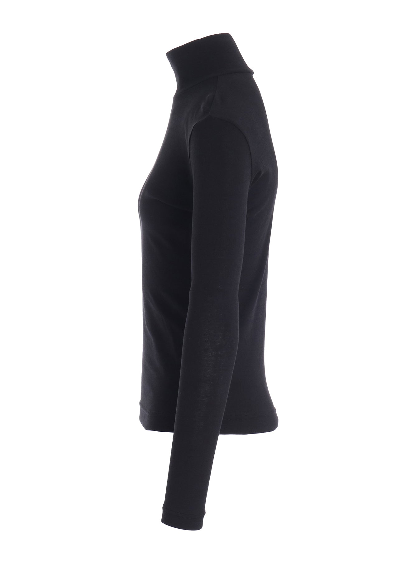 COTTON GAUZE FRAISE HIGHNECK LONG SLEEVE TEE