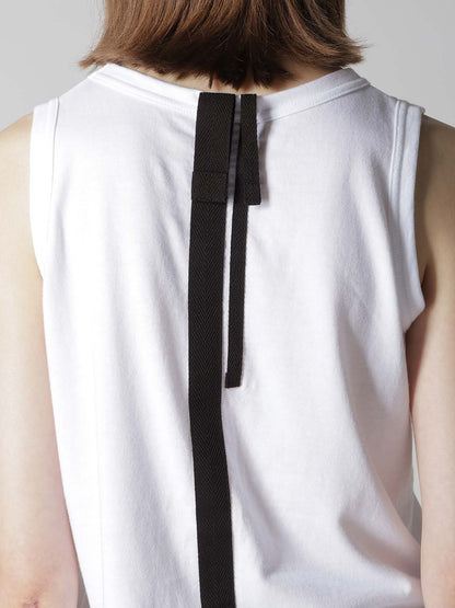 JERSEY BACK LINE SLEEVELESS TEE