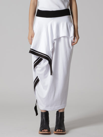 JERSEY UNBALANCE LINE SKIRT