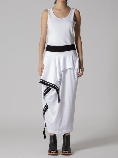 JERSEY UNBALANCE LINE SKIRT
