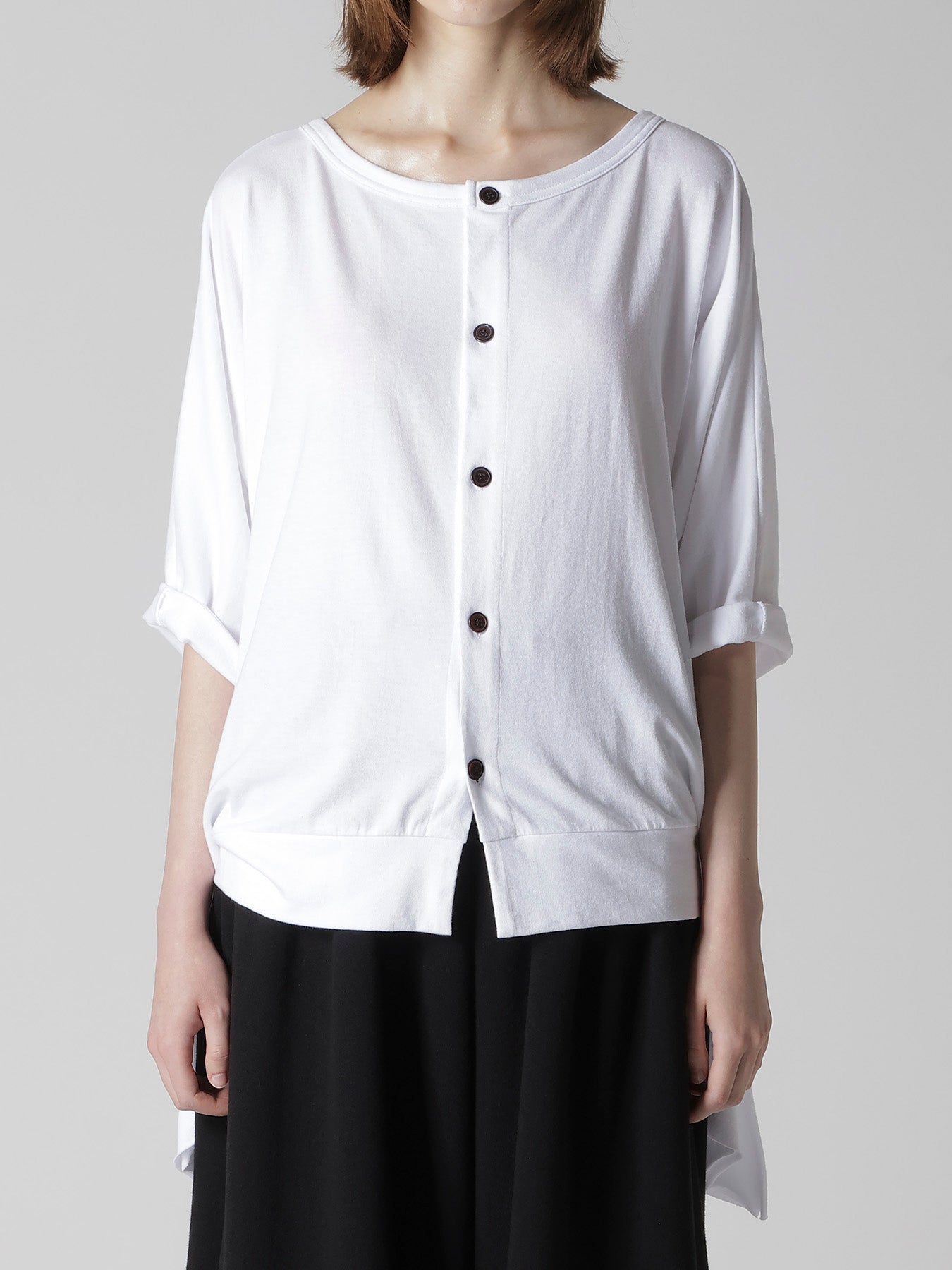 JERSEY RAGLAN 2 WAY CARDIGAN