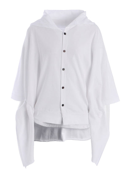 JERSEY RAGLAN COLLARED CARDIGAN