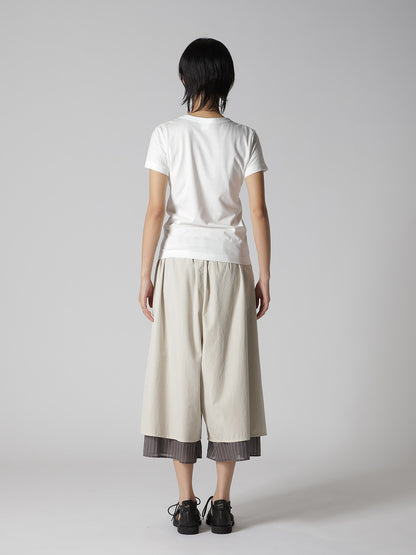 RANDOM STITCH EMBROIDERY SHORT SLEEVE TEE