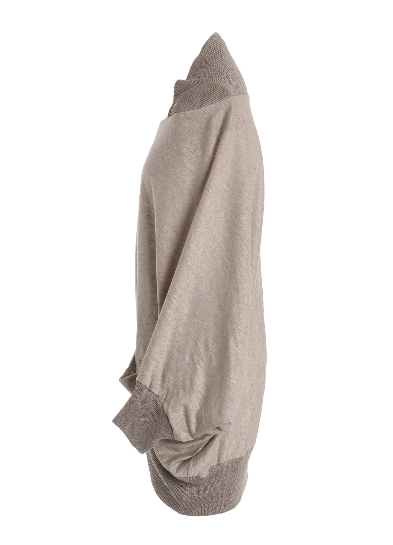 LINEN JERSEY LOOSE FIT POCKET PULLOVER