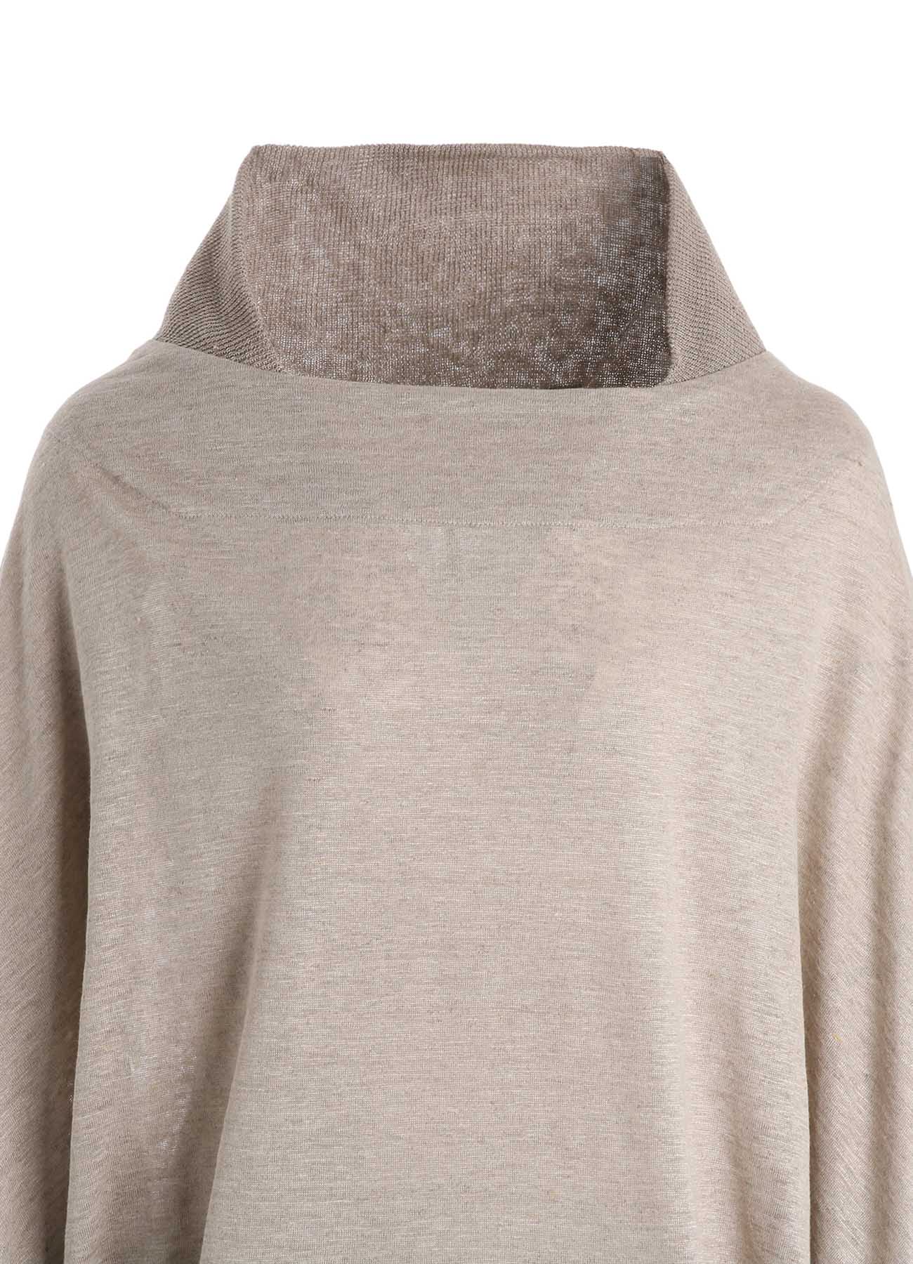 LINEN JERSEY LOOSE FIT POCKET PULLOVER