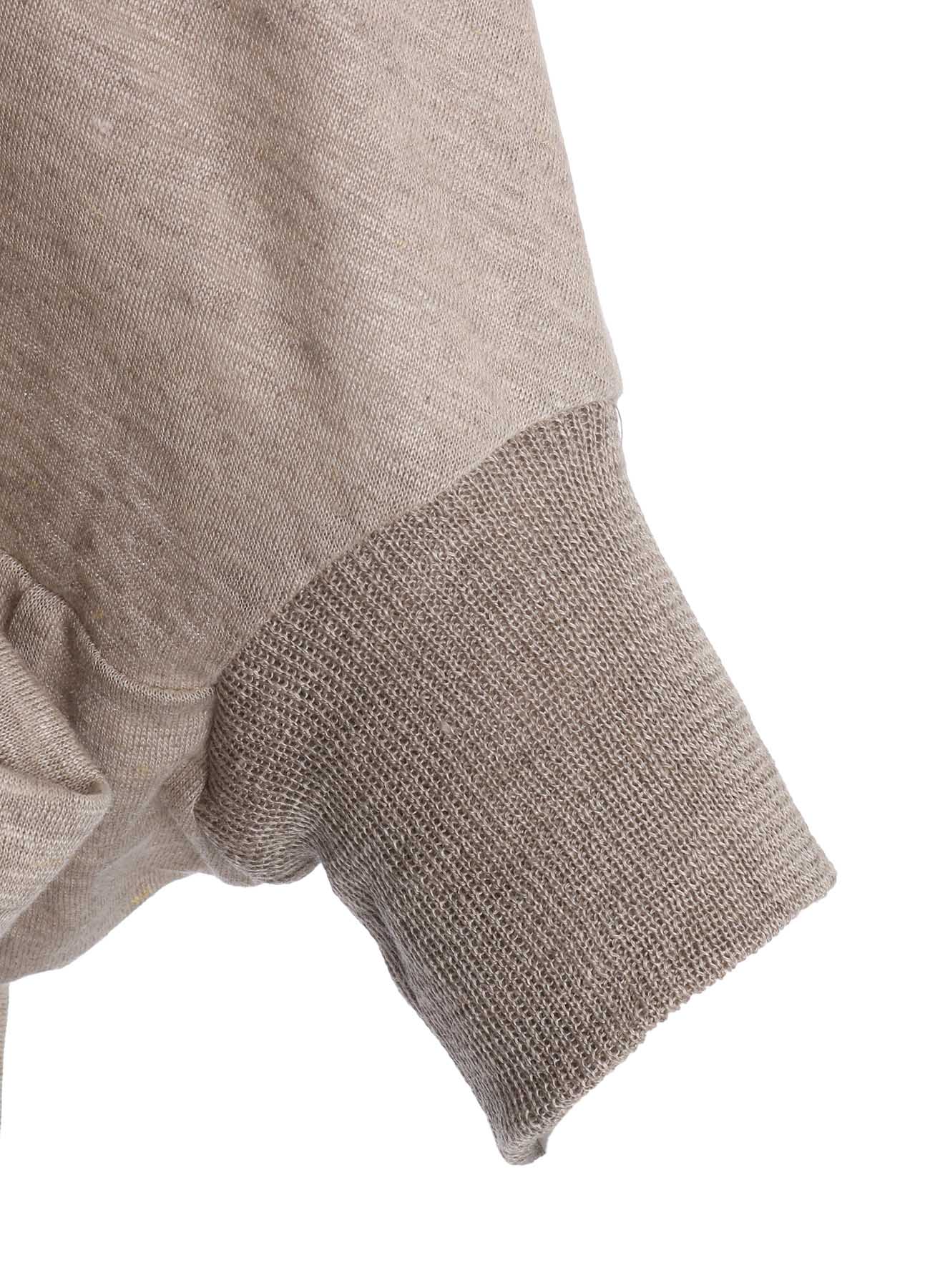 LINEN JERSEY LOOSE FIT POCKET PULLOVER