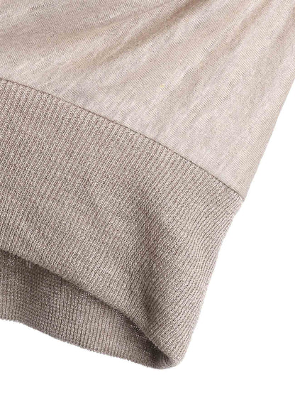 LINEN JERSEY LOOSE FIT POCKET PULLOVER