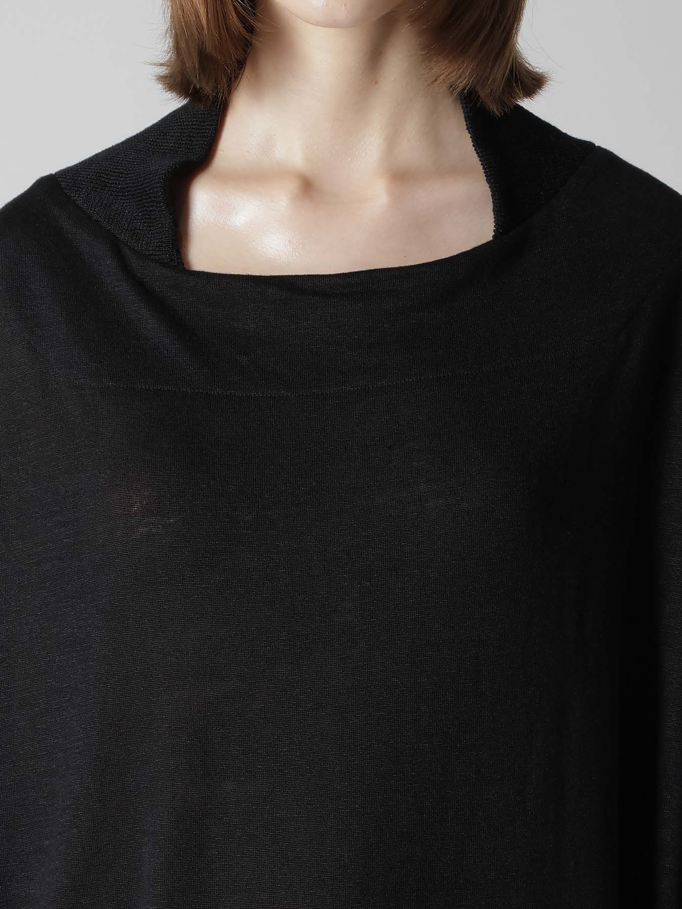 LINEN JERSEY LOOSE FIT POCKET PULLOVER