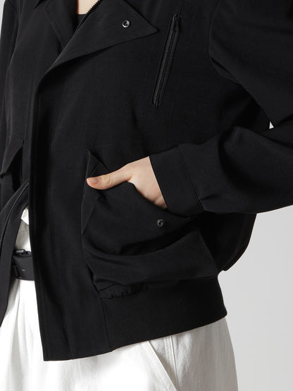 TA/PE CREPE DE CHINE 2 POCKET BLOUSON