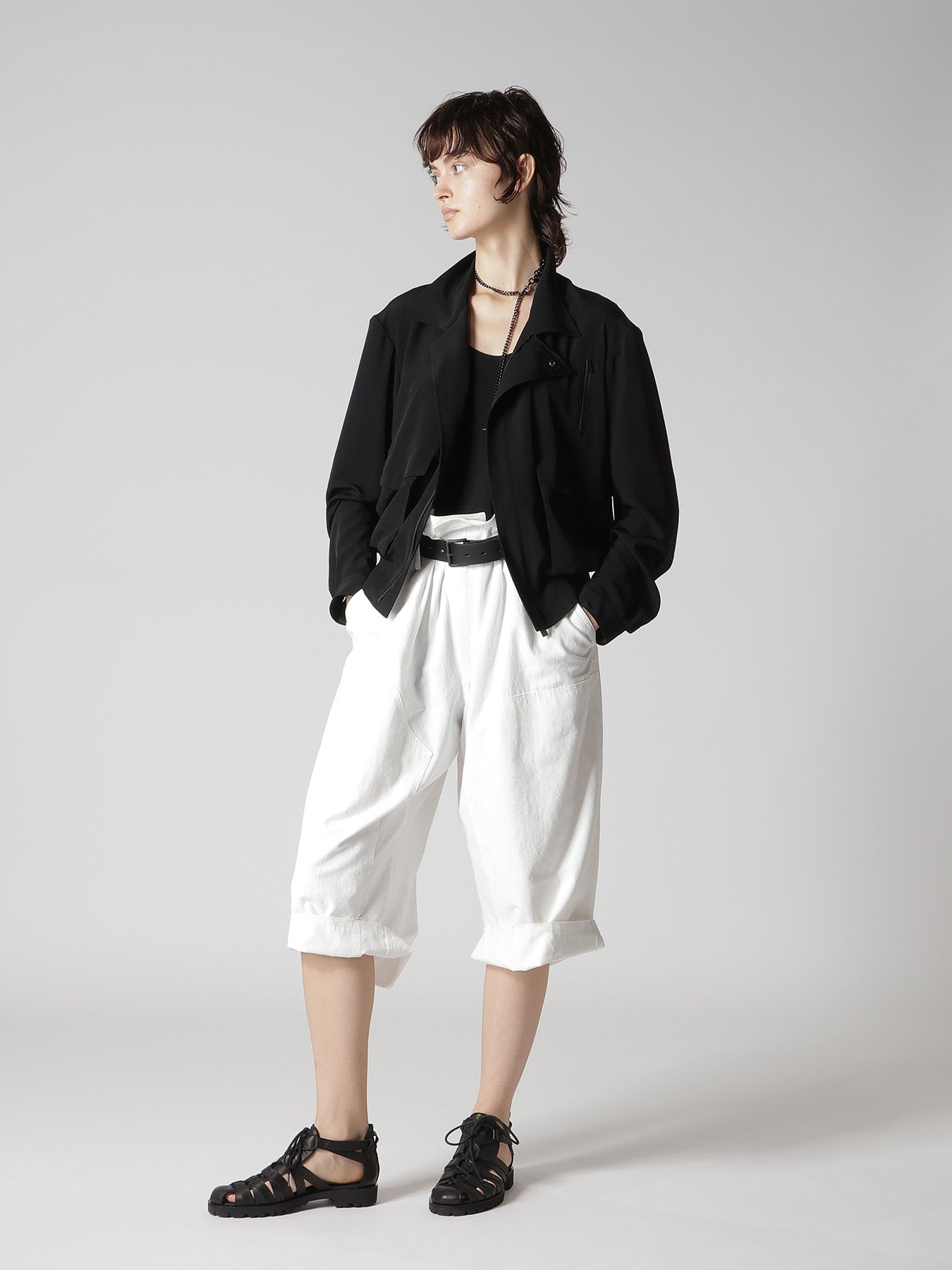 TA/PE CREPE DE CHINE 2 POCKET BLOUSON