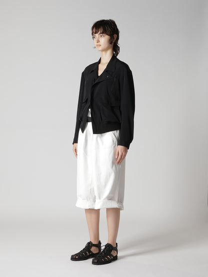 TA/PE CREPE DE CHINE 2 POCKET BLOUSON