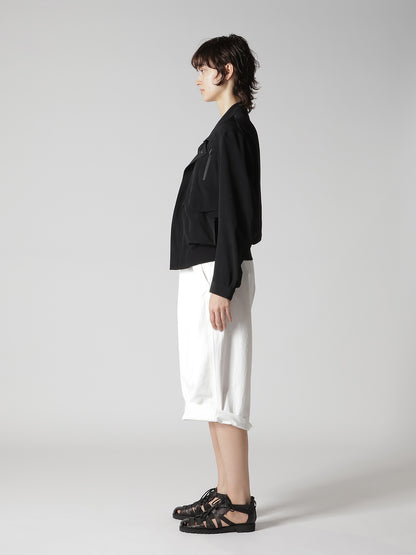 TA/PE CREPE DE CHINE 2 POCKET BLOUSON