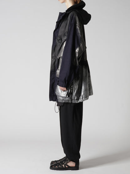 8OZ DENIM FOIL PRINT 4POCKET BLOUSON
