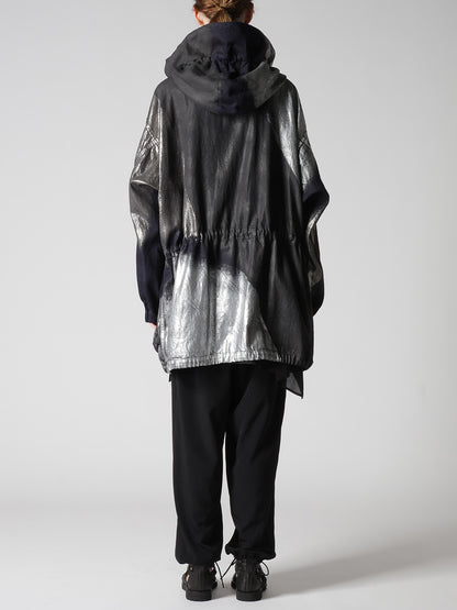 8OZ DENIM FOIL PRINT 4POCKET BLOUSON