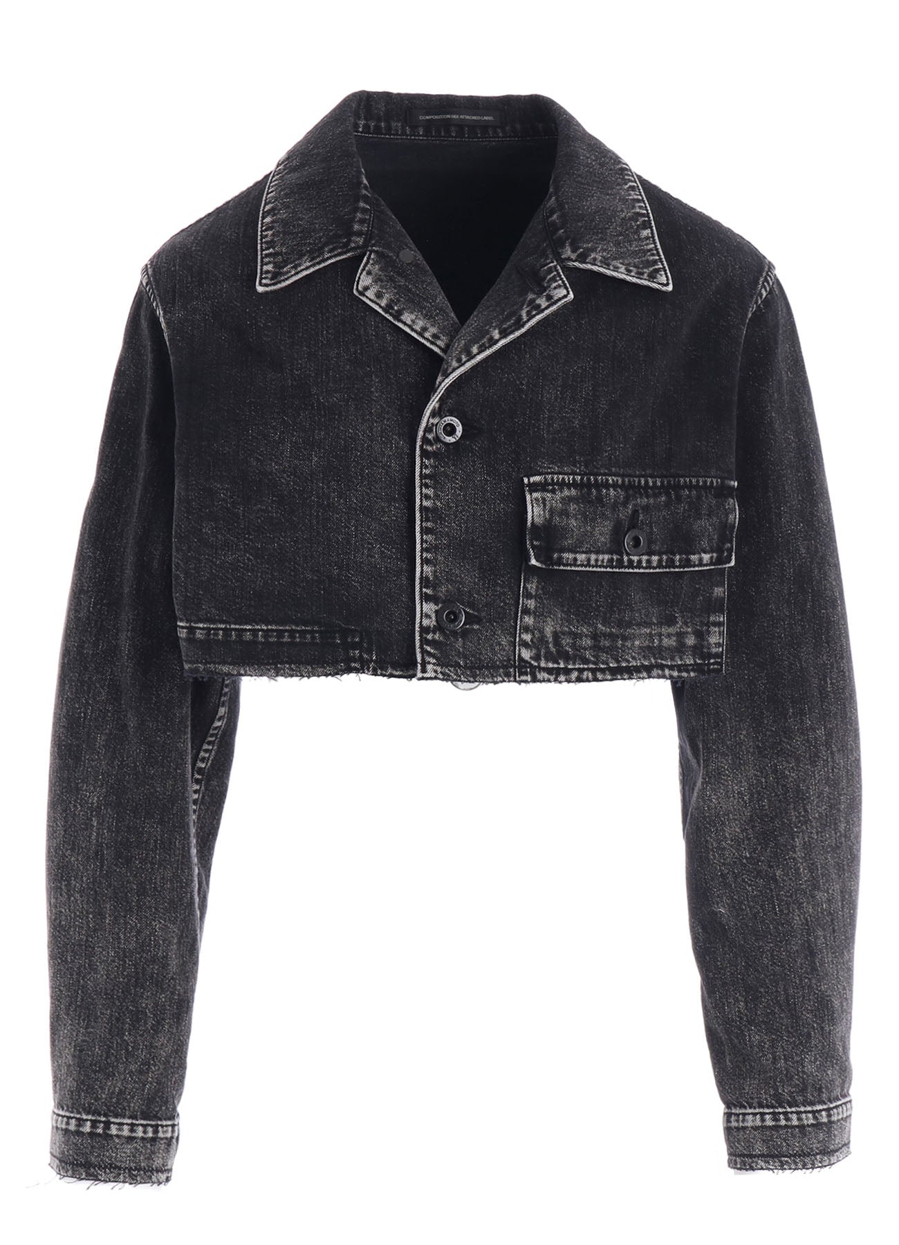 8OZ DENIM CHEMICAL WASH SHORT BLOUSON