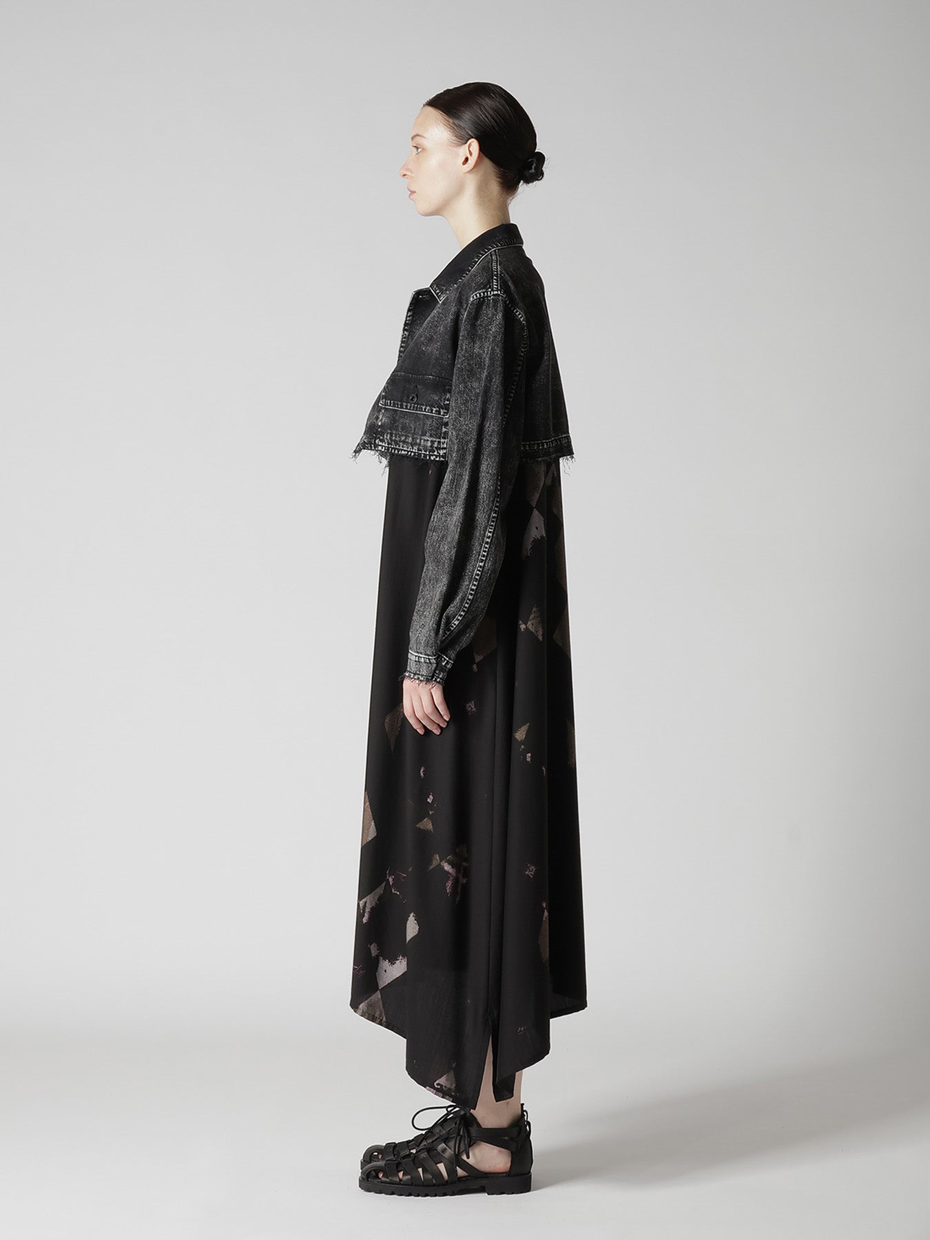 8OZ DENIM CHEMICAL WASH SHORT BLOUSON