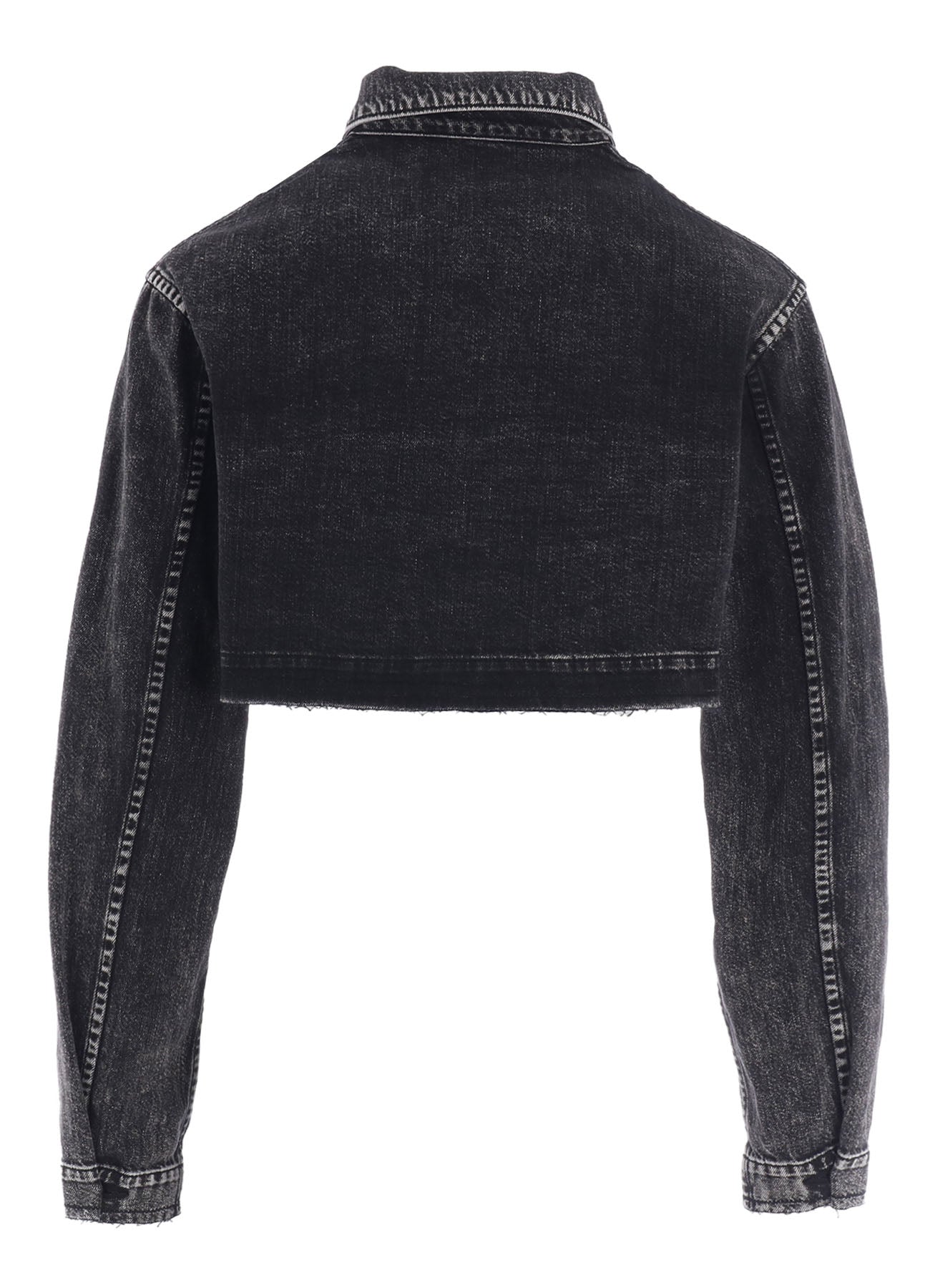 8OZ DENIM CHEMICAL WASH SHORT BLOUSON