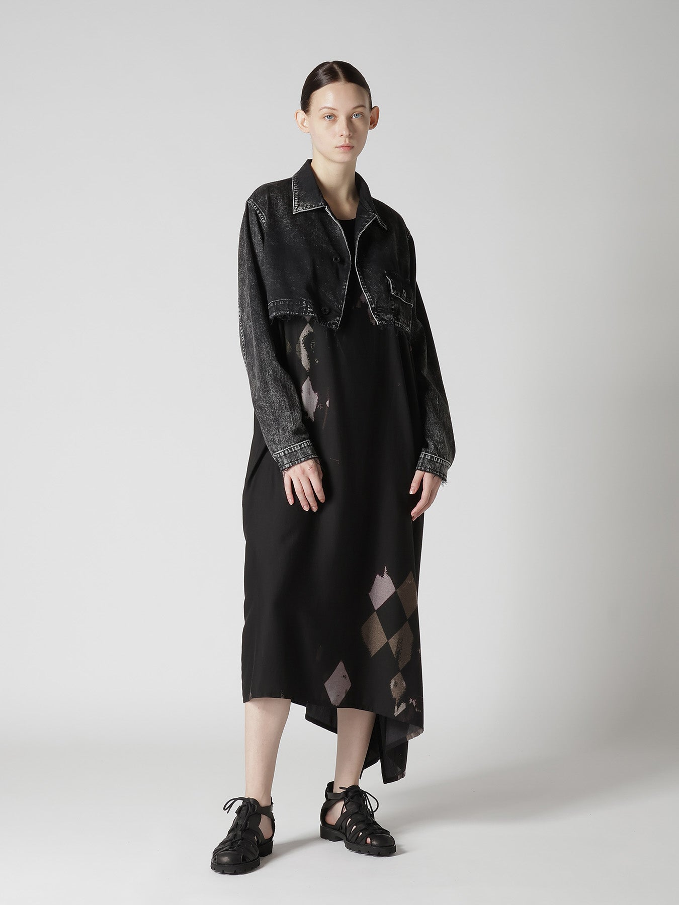 8OZ DENIM CHEMICAL WASH SHORT BLOUSON