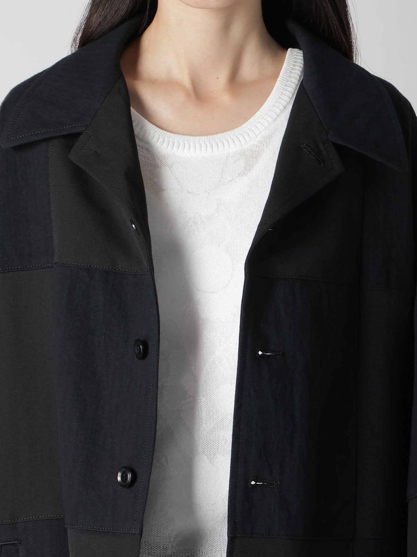 HARD TWISTED NIDOM BIO WASH PATCHED BLOUSON