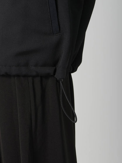 WOOL GABARDINE STAND COLLAR BLOUSON