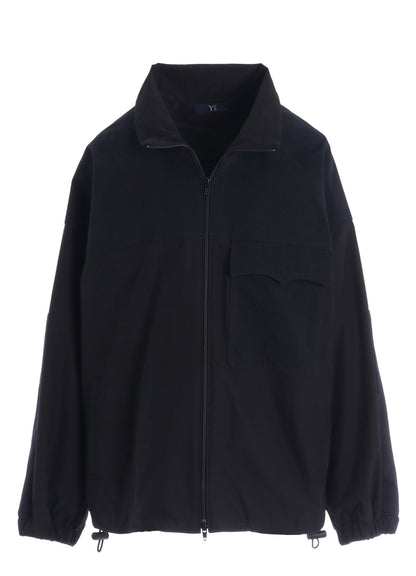 STRETCH TAFTA STAND COLLAR BLOUSON