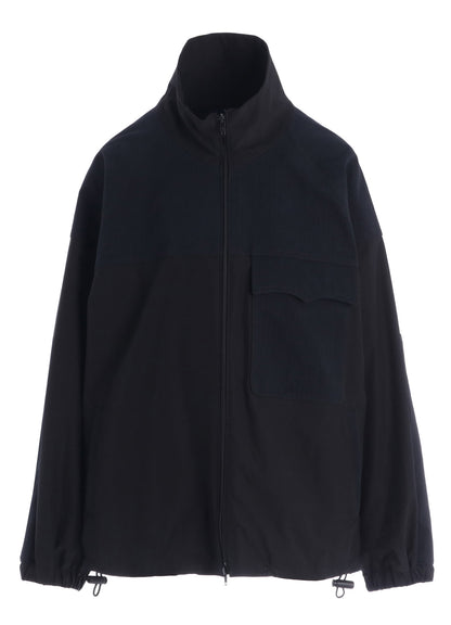 STRETCH TAFTA STAND COLLAR BLOUSON