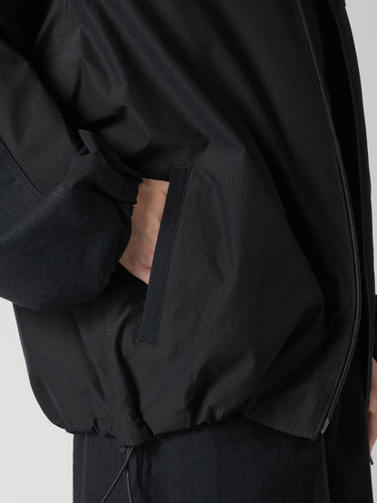 STRETCH TAFTA STAND COLLAR BLOUSON