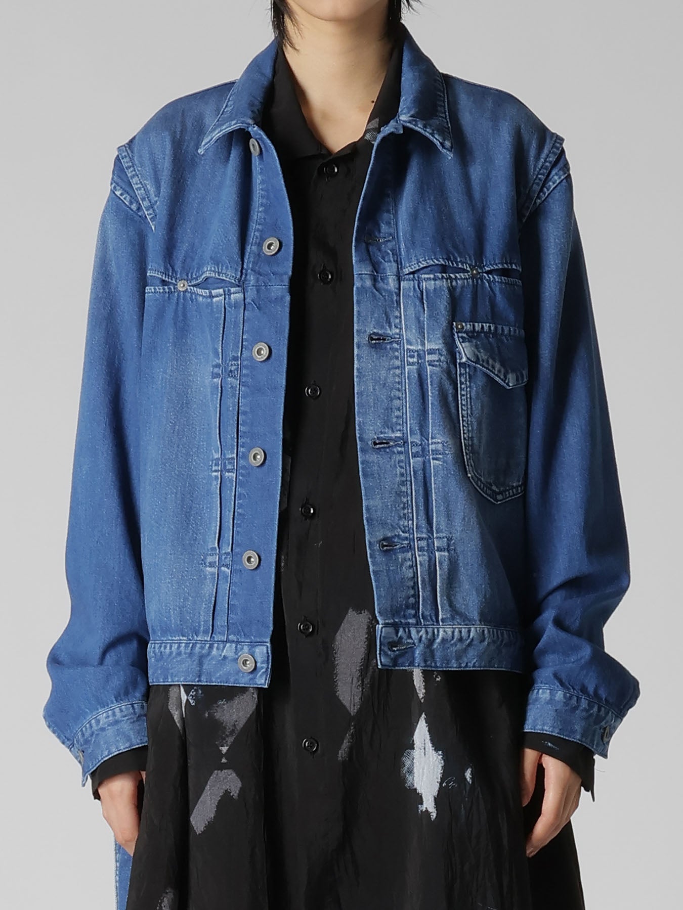 8OZ SPOTTED DENIM JACKET – THE SHOP YOHJI YAMAMOTO