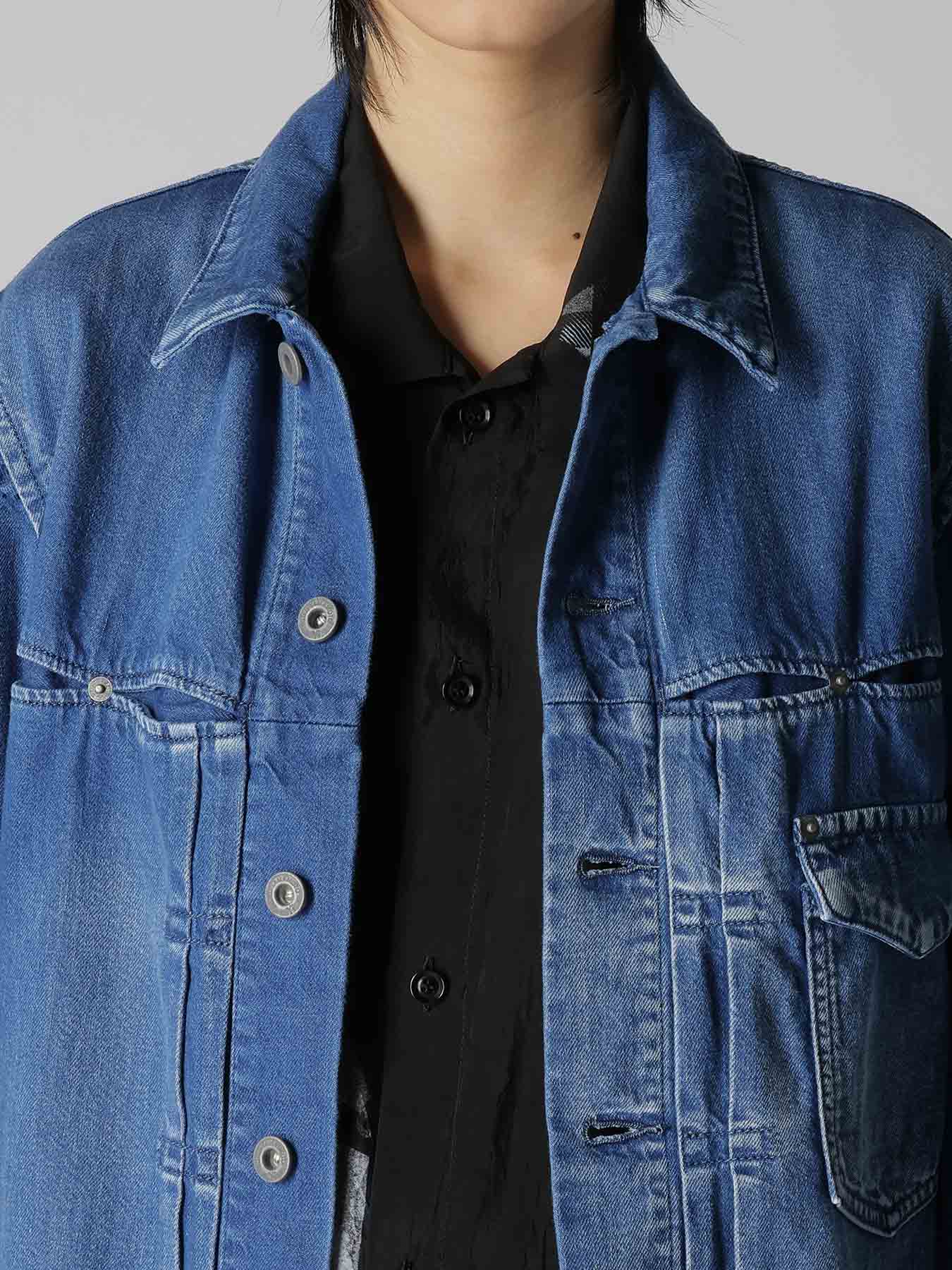 8OZ SPOTTED DENIM JACKET – THE SHOP YOHJI YAMAMOTO