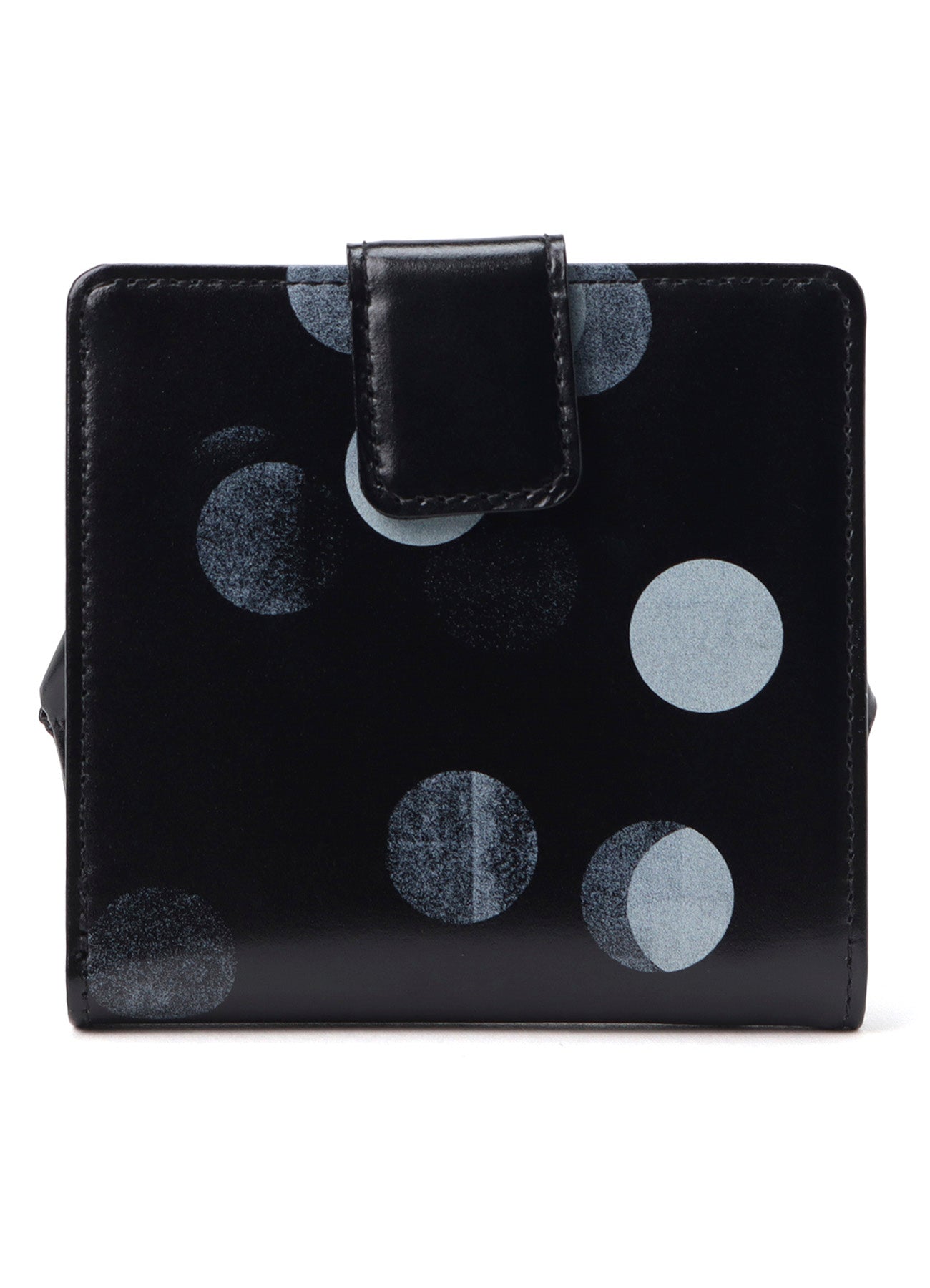 DOT PRINT GLOSSY SMOOTH LEATHER SMALL WALLET