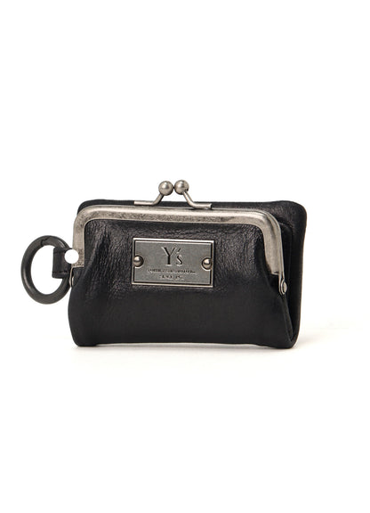 LEATHER KEY CASE W/ METAL CLASP