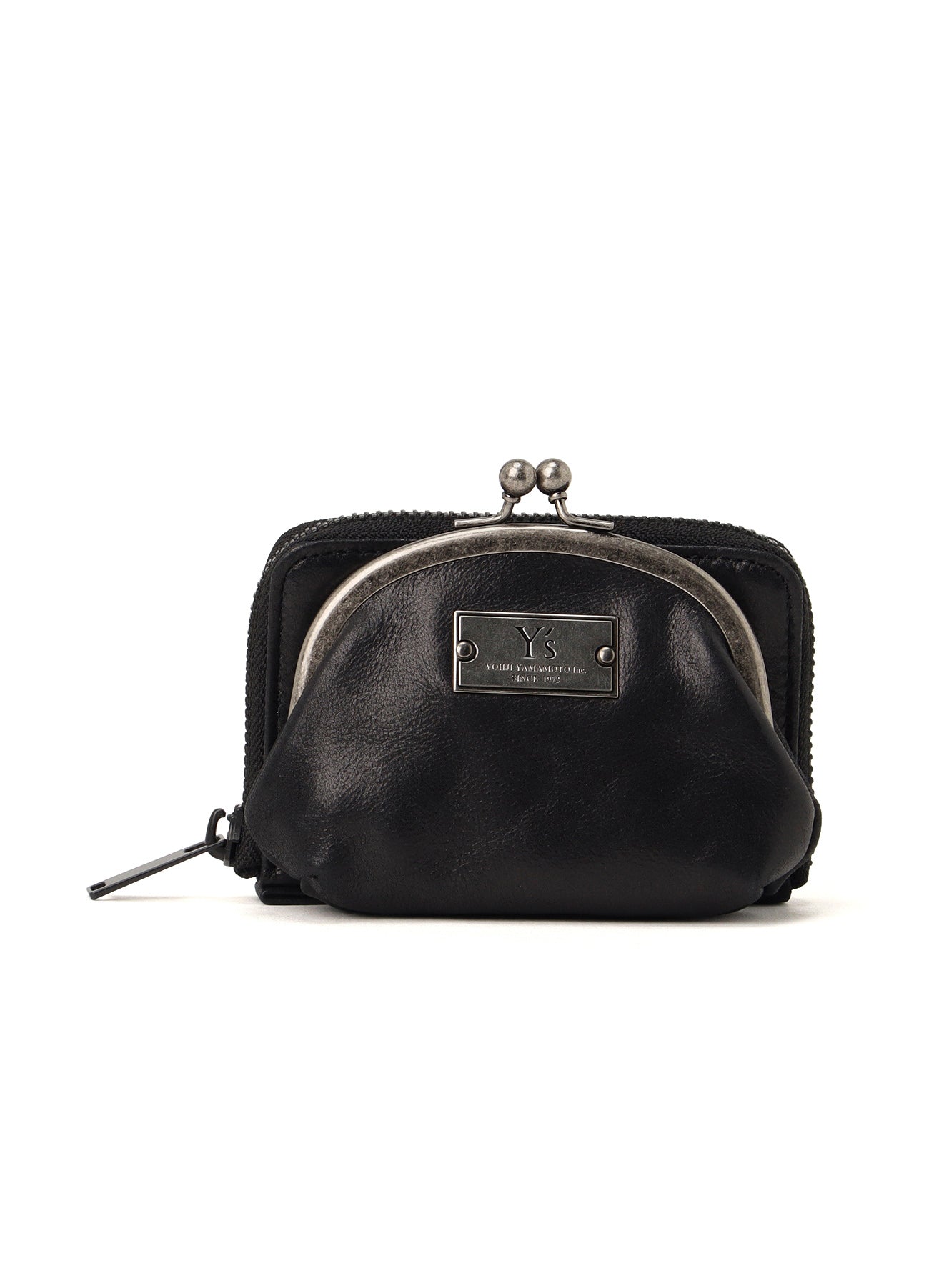 LEATHER WALLET W/ METAL CLASP