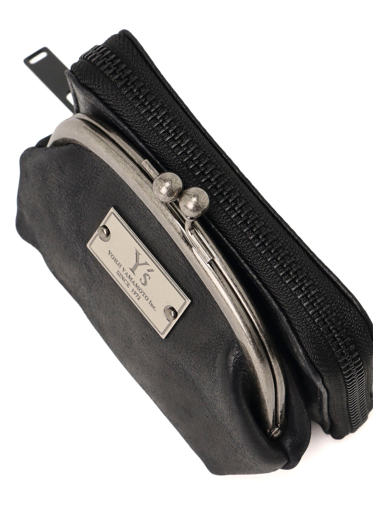 LEATHER WALLET W/ METAL CLASP
