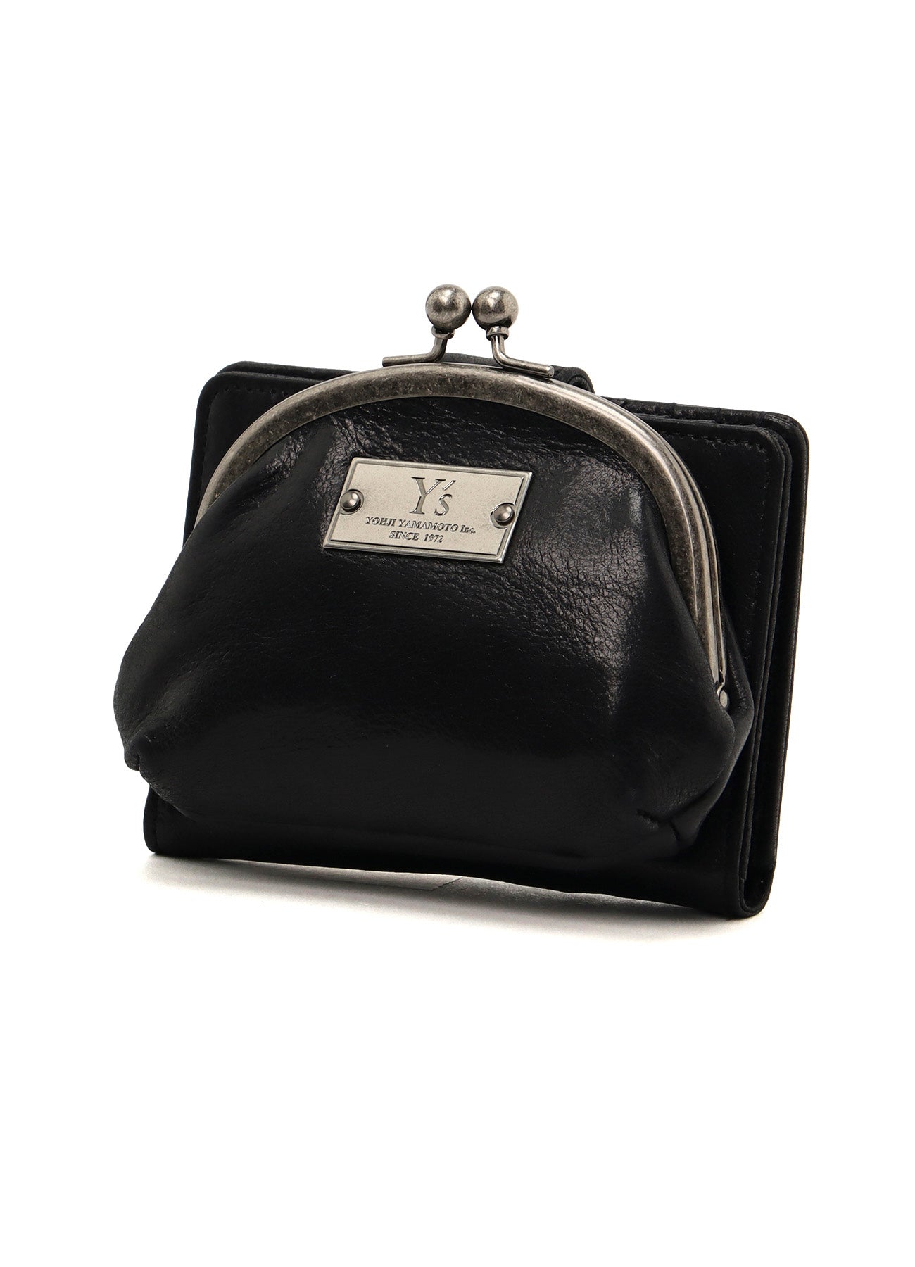 LEATHER CARD CASE W/ METAL CLASP