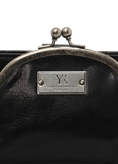 LEATHER CARD CASE W/ METAL CLASP