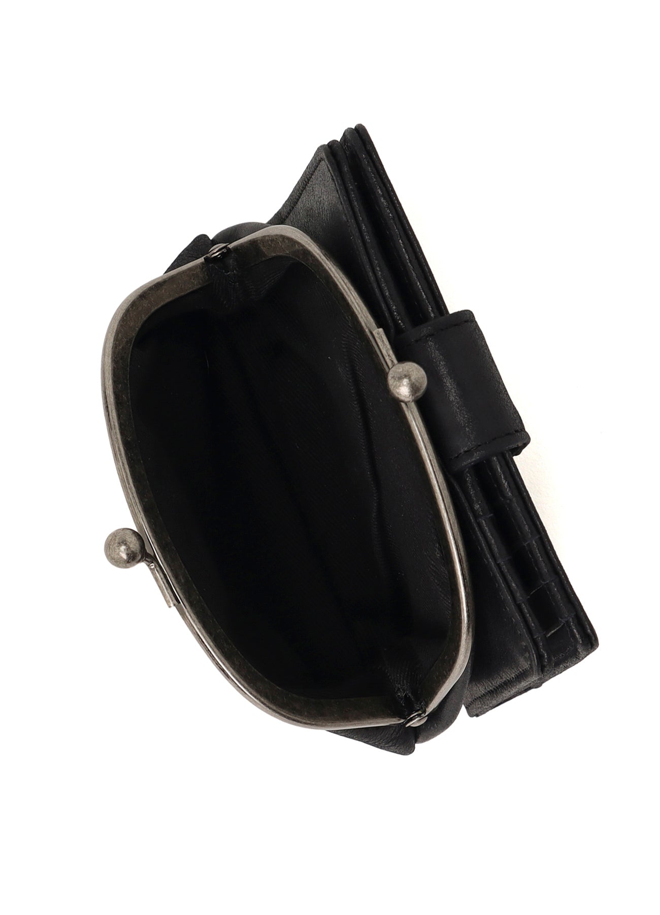 LEATHER CARD CASE W/ METAL CLASP