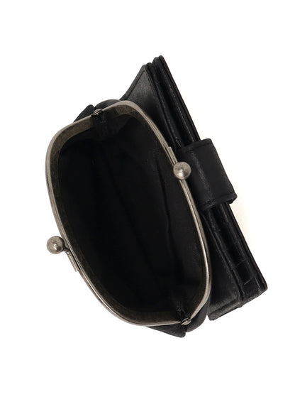 LEATHER CARD CASE W/ METAL CLASP