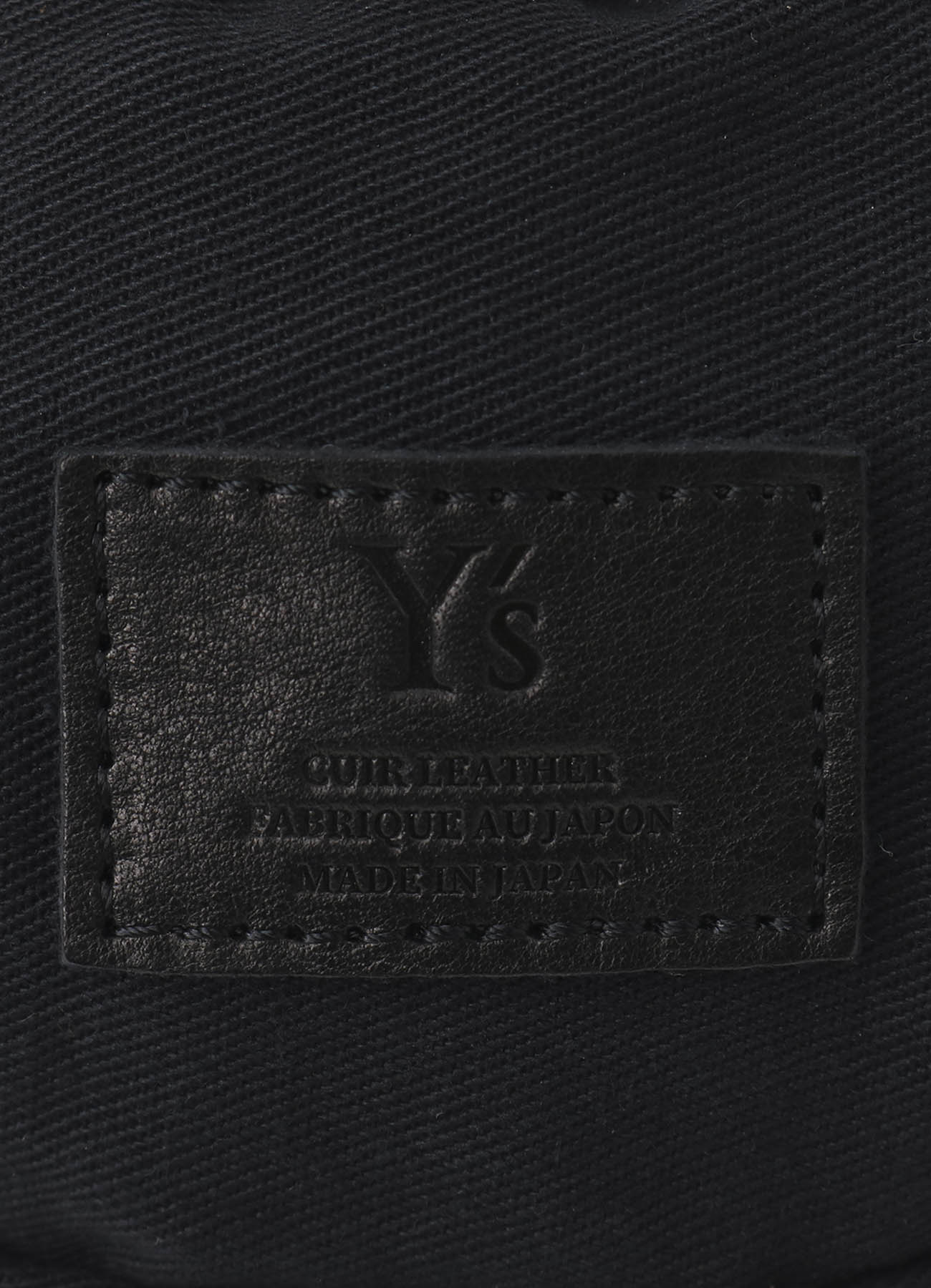 COTTON LINEN TWILL / LEATHER POUCH