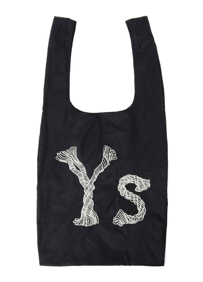 Y'S LOGO STITCH NYLON SHOPPING BAG