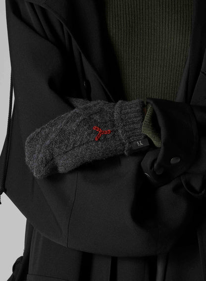 WOOL NYLON MITTENS