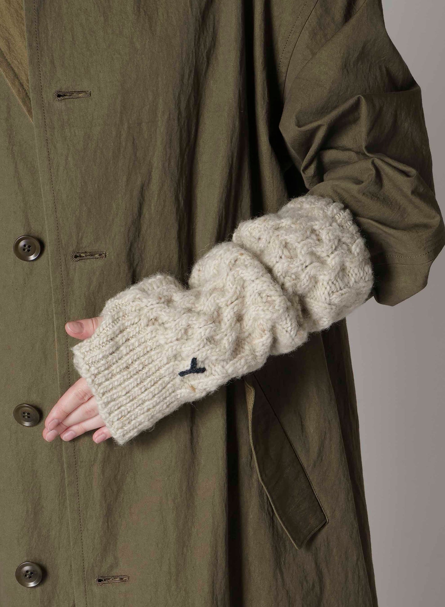 SLUB WOOL ARM WARMER